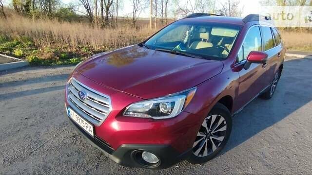 Красный Субару Аутбек, объемом двигателя 2.5 л и пробегом 165 тыс. км за 13400 $, фото 1 на Automoto.ua