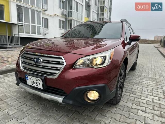 Червоний Субару Аутбек, об'ємом двигуна 2.46 л та пробігом 122 тис. км за 14700 $, фото 1 на Automoto.ua