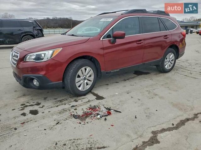 Красный Субару Аутбек, объемом двигателя 2.46 л и пробегом 139 тыс. км за 2100 $, фото 1 на Automoto.ua