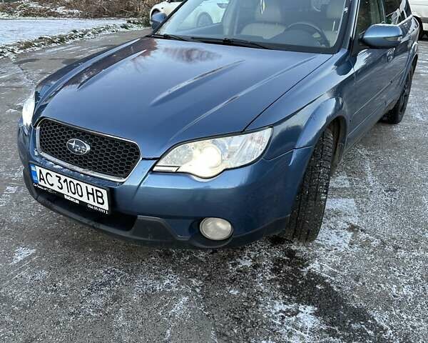 Синій Субару Аутбек, об'ємом двигуна 3 л та пробігом 304 тис. км за 6500 $, фото 1 на Automoto.ua