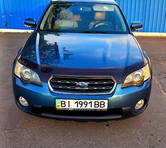 Синий Субару Аутбек, объемом двигателя 3 л и пробегом 276 тыс. км за 4900 $, фото 1 на Automoto.ua