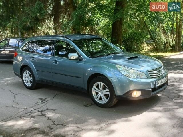Зелений Субару Аутбек, об'ємом двигуна 2 л та пробігом 200 тис. км за 6850 $, фото 1 на Automoto.ua