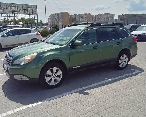 Зеленый Субару Аутбек, объемом двигателя 2.5 л и пробегом 242 тыс. км за 8200 $, фото 1 на Automoto.ua