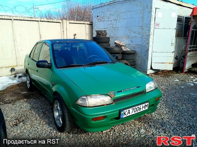 Зеленый Сузуки Свифт, объемом двигателя 1.3 л и пробегом 200 тыс. км за 650 $, фото 1 на Automoto.ua