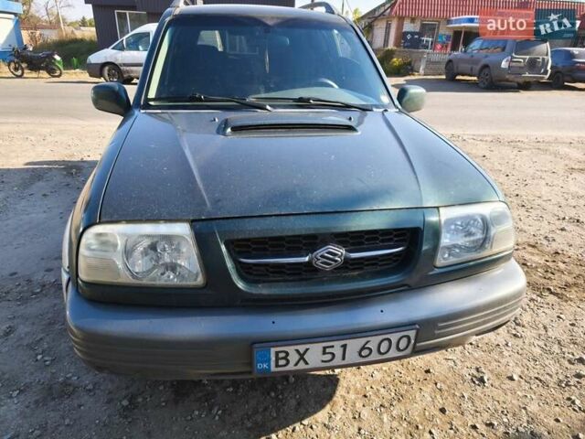Зеленый Сузуки Витара, объемом двигателя 2 л и пробегом 350 тыс. км за 3950 $, фото 1 на Automoto.ua