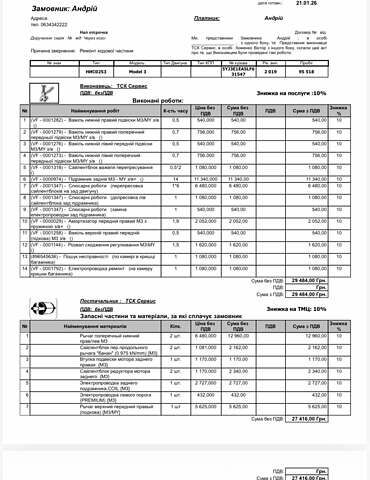 Білий Тесла Модель 3, об'ємом двигуна 0 л та пробігом 96 тис. км за 16800 $, фото 1 на Automoto.ua