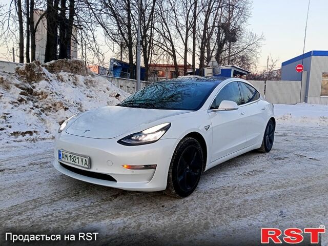 Белый Тесла Модель 3, объемом двигателя 0.2 л и пробегом 163 тыс. км за 13999 $, фото 1 на Automoto.ua