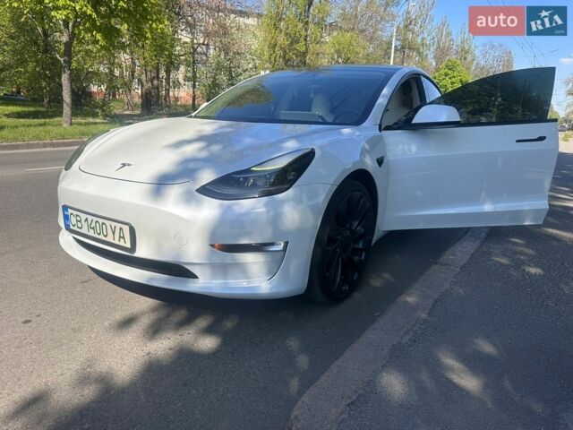 Білий Тесла Модель 3, об'ємом двигуна 0 л та пробігом 80 тис. км за 24650 $, фото 1 на Automoto.ua