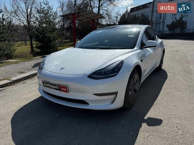 Белый Тесла Модель 3, объемом двигателя 0 л и пробегом 55 тыс. км за 22840 $, фото 1 на Automoto.ua