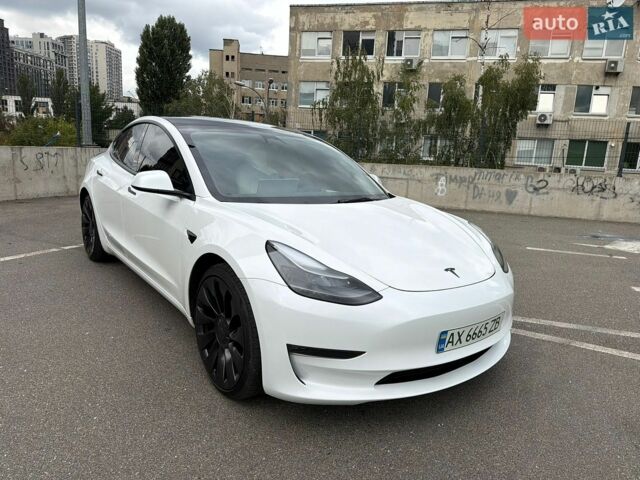 Белый Тесла Модель 3, объемом двигателя 0 л и пробегом 38 тыс. км за 22700 $, фото 1 на Automoto.ua