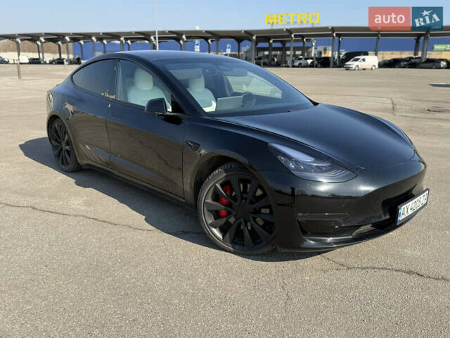 Чорний Тесла Модель 3, об'ємом двигуна 0 л та пробігом 48 тис. км за 21000 $, фото 1 на Automoto.ua