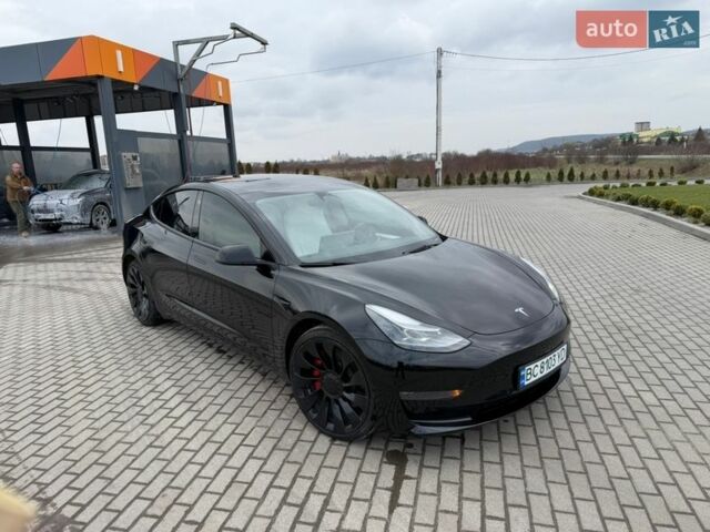 Черный Тесла Модель 3, объемом двигателя 0 л и пробегом 43 тыс. км за 21999 $, фото 1 на Automoto.ua