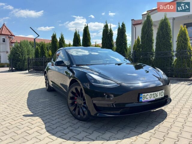 Черный Тесла Модель 3, объемом двигателя 0 л и пробегом 78 тыс. км за 21800 $, фото 1 на Automoto.ua