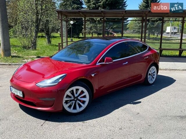 Красный Тесла Модель 3, объемом двигателя 0 л и пробегом 137 тыс. км за 14500 $, фото 1 на Automoto.ua