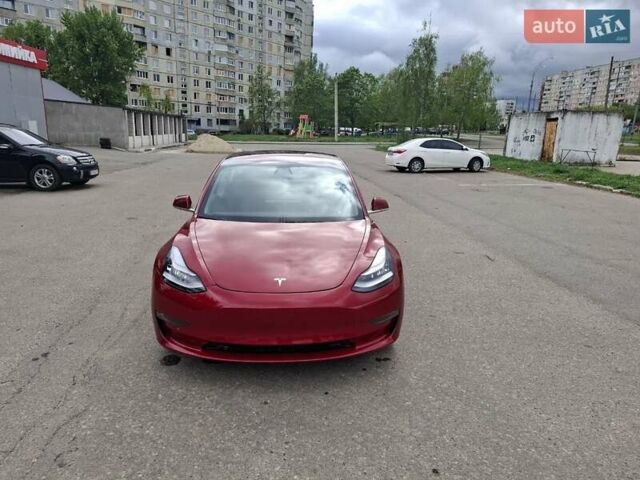 Красный Тесла Модель 3, объемом двигателя 0 л и пробегом 96 тыс. км за 16800 $, фото 1 на Automoto.ua
