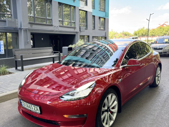 Червоний Тесла Модель 3, об'ємом двигуна 0 л та пробігом 88 тис. км за 17500 $, фото 1 на Automoto.ua