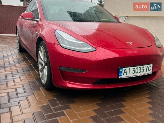 Красный Тесла Модель 3, объемом двигателя 0 л и пробегом 218 тыс. км за 14850 $, фото 1 на Automoto.ua