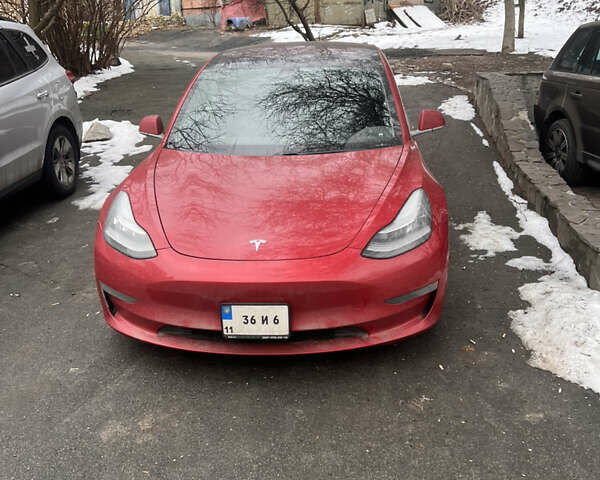 Красный Тесла Модель 3, объемом двигателя 0 л и пробегом 60 тыс. км за 14700 $, фото 1 на Automoto.ua