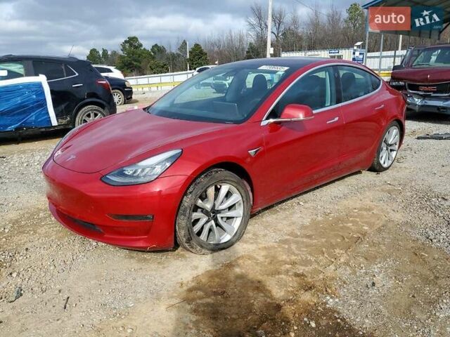 Красный Тесла Модель 3, объемом двигателя 0 л и пробегом 54 тыс. км за 5800 $, фото 1 на Automoto.ua