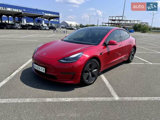 Красный Тесла Модель 3, объемом двигателя 0 л и пробегом 6 тыс. км за 32000 $, фото 1 на Automoto.ua