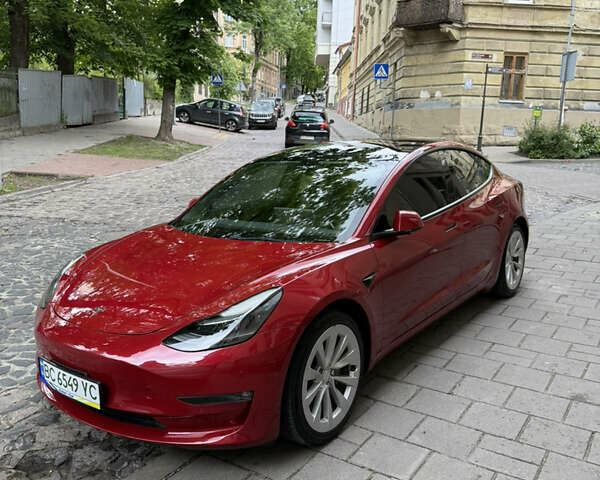 Червоний Тесла Модель 3, об'ємом двигуна 0 л та пробігом 46 тис. км за 19200 $, фото 1 на Automoto.ua