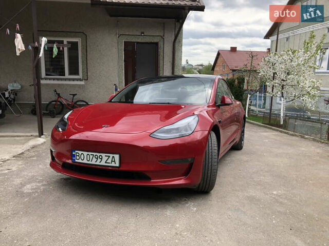 Красный Тесла Модель 3, объемом двигателя 0 л и пробегом 40 тыс. км за 32999 $, фото 1 на Automoto.ua