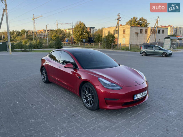 Красный Тесла Модель 3, объемом двигателя 0 л и пробегом 85 тыс. км за 17300 $, фото 1 на Automoto.ua