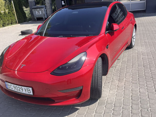 Червоний Тесла Модель 3, об'ємом двигуна 0 л та пробігом 68 тис. км за 21400 $, фото 1 на Automoto.ua
