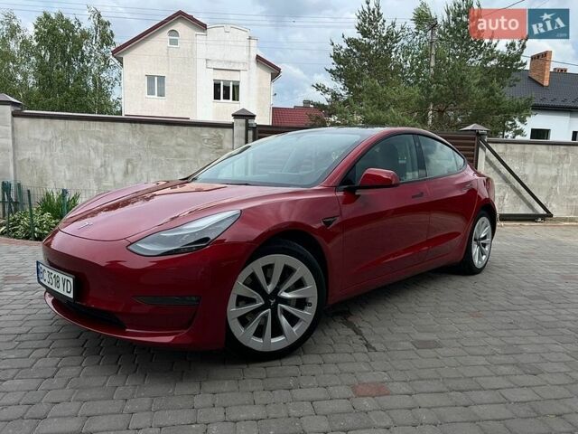 Красный Тесла Модель 3, объемом двигателя 0 л и пробегом 48 тыс. км за 18999 $, фото 1 на Automoto.ua