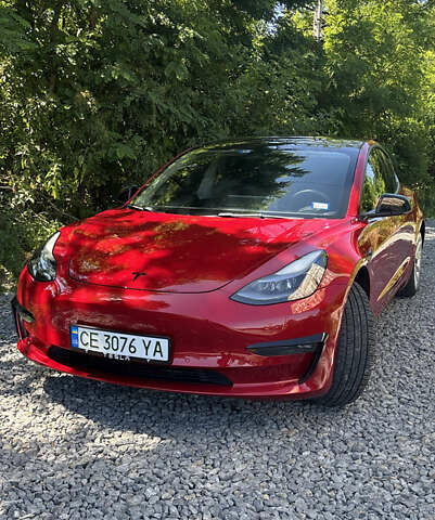 Красный Тесла Модель 3, объемом двигателя 0 л и пробегом 47 тыс. км за 22900 $, фото 1 на Automoto.ua