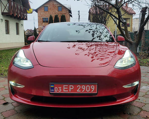 Красный Тесла Модель 3, объемом двигателя 0 л и пробегом 30 тыс. км за 22000 $, фото 1 на Automoto.ua