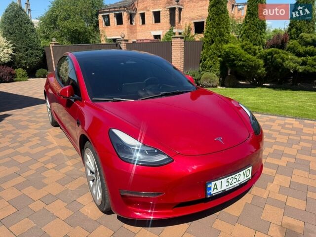 Красный Тесла Модель 3, объемом двигателя 0 л и пробегом 210 тыс. км за 20950 $, фото 1 на Automoto.ua