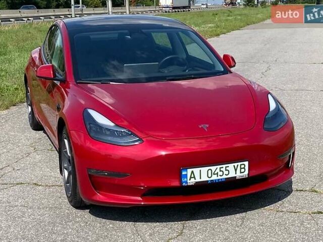 Червоний Тесла Модель 3, об'ємом двигуна 0 л та пробігом 50 тис. км за 22500 $, фото 1 на Automoto.ua