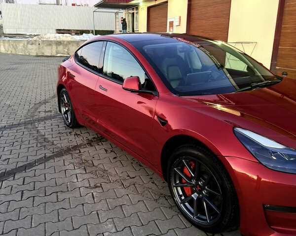 Червоний Тесла Модель 3, об'ємом двигуна 0 л та пробігом 101 тис. км за 22500 $, фото 1 на Automoto.ua