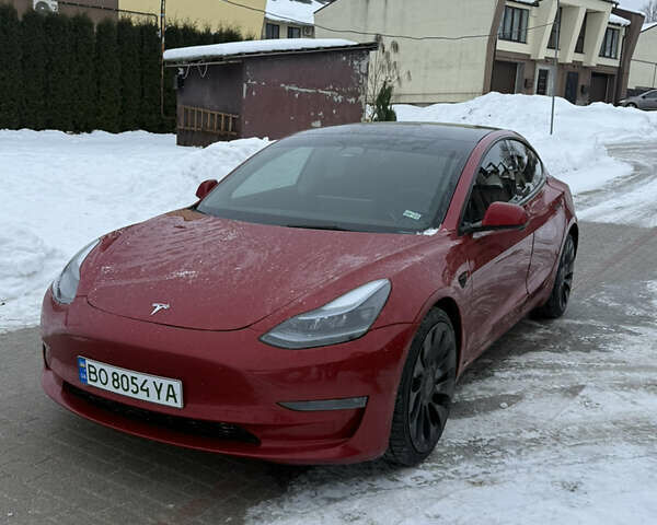 Червоний Тесла Модель 3, об'ємом двигуна 0 л та пробігом 83 тис. км за 22800 $, фото 1 на Automoto.ua