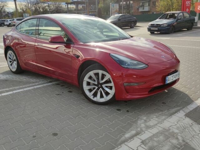 Красный Тесла Модель 3, объемом двигателя 0 л и пробегом 121 тыс. км за 18400 $, фото 1 на Automoto.ua