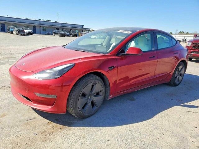 Красный Тесла Модель 3, объемом двигателя 0 л и пробегом 43 тыс. км за 5500 $, фото 1 на Automoto.ua