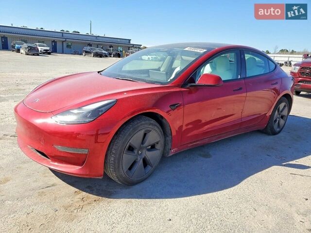 Красный Тесла Модель 3, объемом двигателя 0 л и пробегом 68 тыс. км за 6500 $, фото 1 на Automoto.ua