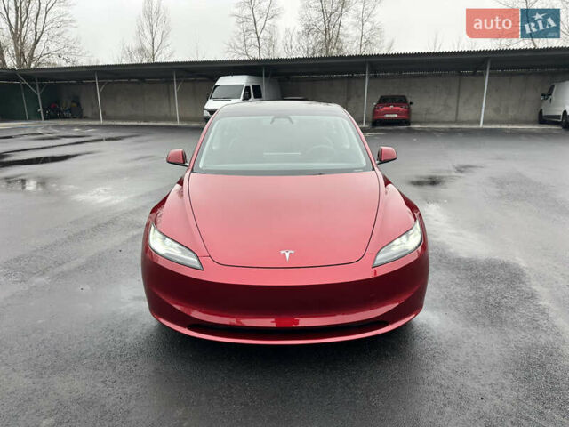 Красный Тесла Модель 3, объемом двигателя 0 л и пробегом 3 тыс. км за 29999 $, фото 1 на Automoto.ua