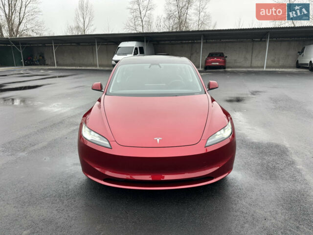 Красный Тесла Модель 3, объемом двигателя 0 л и пробегом 3 тыс. км за 29999 $, фото 1 на Automoto.ua