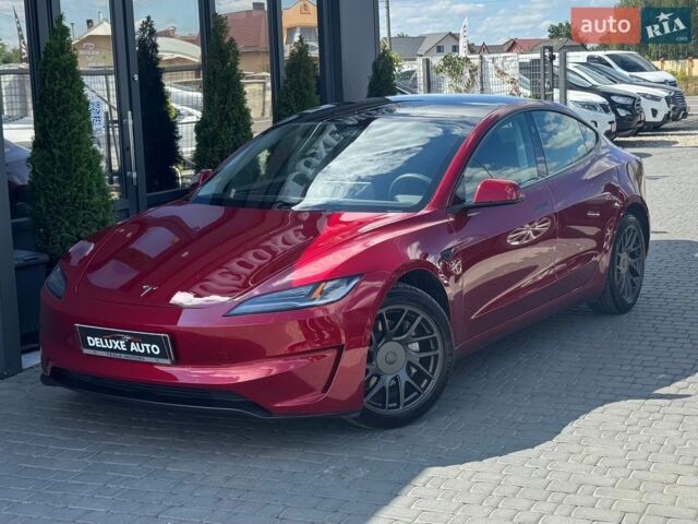 Красный Тесла Модель 3, объемом двигателя 0 л и пробегом 10 тыс. км за 27500 $, фото 1 на Automoto.ua