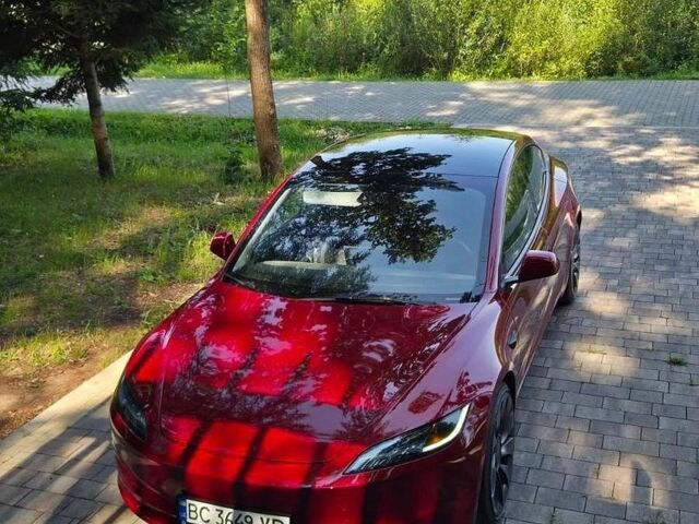 Красный Тесла Модель 3, объемом двигателя 0 л и пробегом 20 тыс. км за 30700 $, фото 1 на Automoto.ua