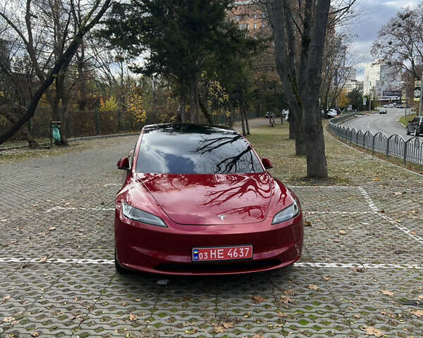 Тесла Модель 3 2024 у Харкові на Automoto.ua Червоний Тесла Модель 3, об'ємом двигуна 0 л та пробігом 14 тис. км за 24799 $, фото 1 на Automoto.ua