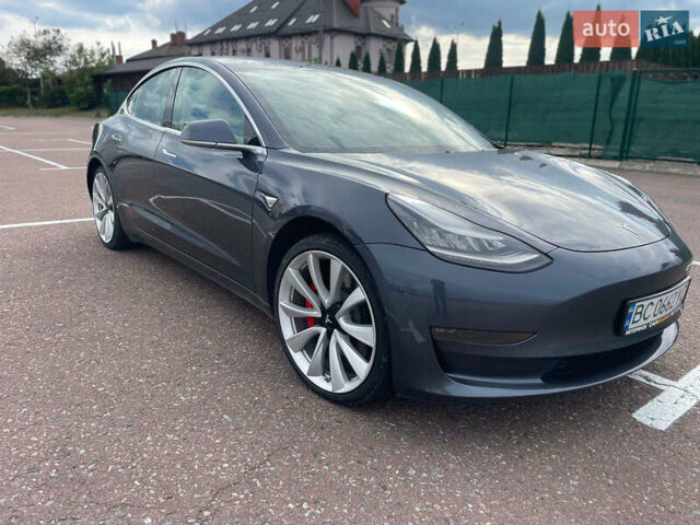 Сірий Тесла Модель 3, об'ємом двигуна 0 л та пробігом 49 тис. км за 20900 $, фото 1 на Automoto.ua