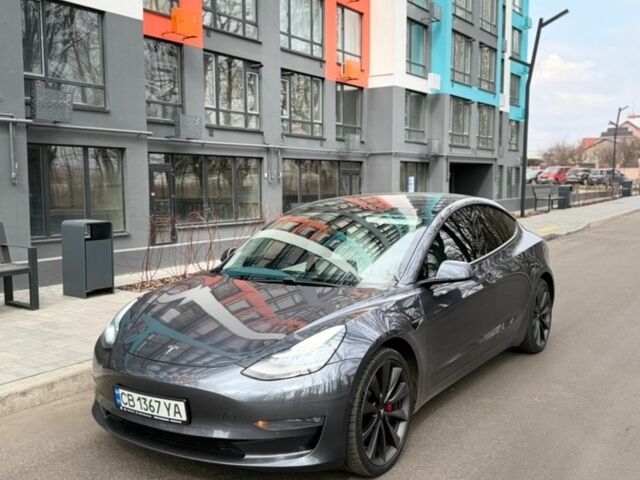 Серый Тесла Модель 3, объемом двигателя 0 л и пробегом 117 тыс. км за 18500 $, фото 1 на Automoto.ua