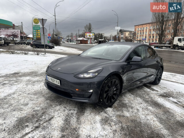 Серый Тесла Модель 3, объемом двигателя 0 л и пробегом 38 тыс. км за 23200 $, фото 1 на Automoto.ua