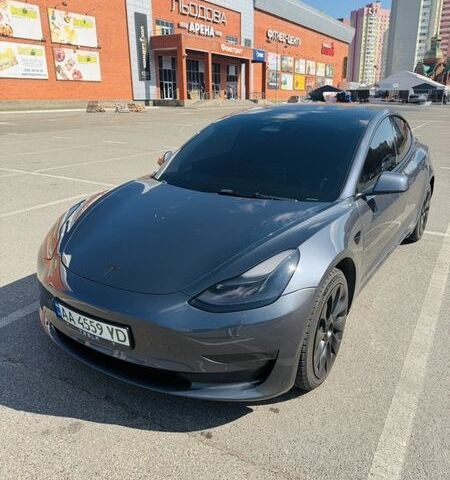 Серый Тесла Модель 3, объемом двигателя 0 л и пробегом 77 тыс. км за 22000 $, фото 1 на Automoto.ua
