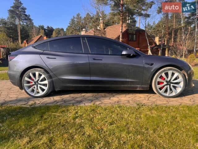 Сірий Тесла Модель 3, об'ємом двигуна 0 л та пробігом 95 тис. км за 19700 $, фото 1 на Automoto.ua