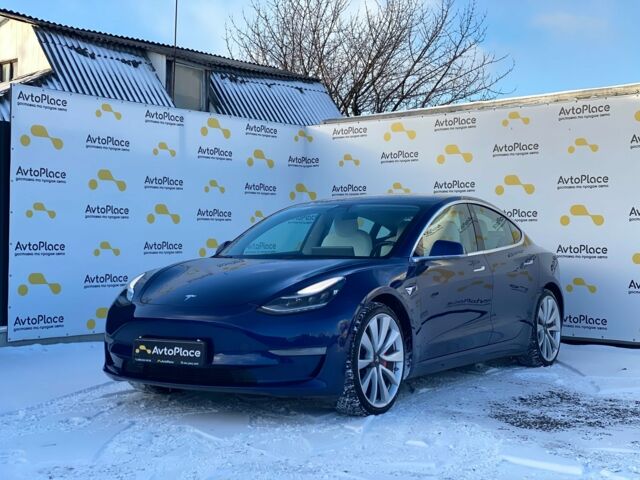 Синій Тесла Модель 3, об'ємом двигуна 0 л та пробігом 155 тис. км за 17800 $, фото 1 на Automoto.ua