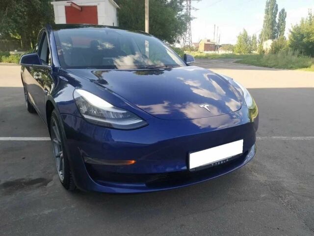 Синий Тесла Модель 3, объемом двигателя 0 л и пробегом 49 тыс. км за 14000 $, фото 1 на Automoto.ua
